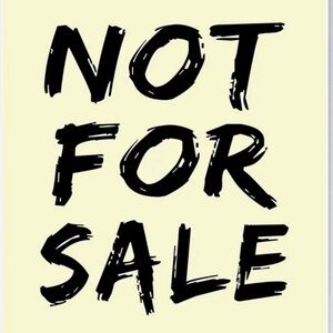 Not for sale